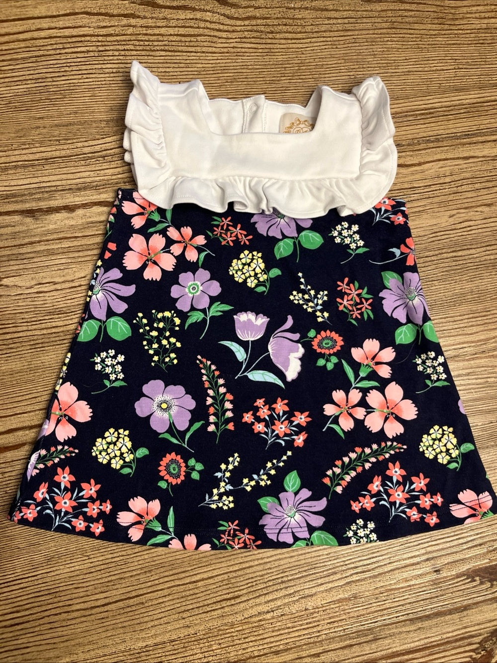 The Beaufort Bonnet Company Navy Floral Darla Dress 3T kids girls